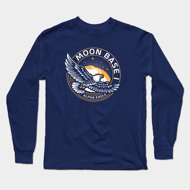 Moonbase 1: Alpha Eagle Long Sleeve T-Shirt by Yotebeth